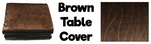 brown table cover